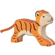 Piccola statuetta di tigre HZ-80137 Holztiger 1