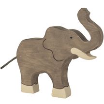 Figurina di elefante, tronco alto HZ-80148 Holztiger 1