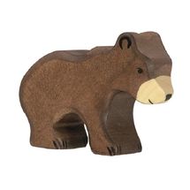 Statuetta di piccolo orso bruno HZ-80185 Holztiger 1