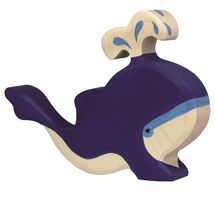 Figurina di balenottera azzurra - getto d'acqua HZ-80195 Holztiger 1