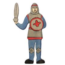 Figura del cavaliere combattente, blu HZ-80253 Holztiger 1