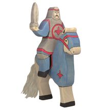 Figurina del Cavaliere Blu con spada HZ-80255 Holztiger 1