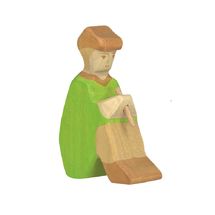 Statuina del Presepe di Natale - Pastore Seduto HZ80317 Holztiger 1