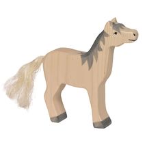 Figurina di cavallo in piedi HZ-80360 Holztiger 1