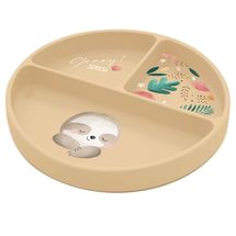 Piatto in silicone Gnawy il bradipo SJ-SI0641 Sassi Junior 1