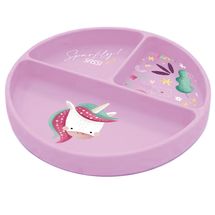 Piatto in silicone Sparkly l'unicorno SJ-SI0689 Sassi Junior 1