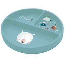 Piatto in silicone Munchy l'orso SJ-SI1679 Sassi Junior 1