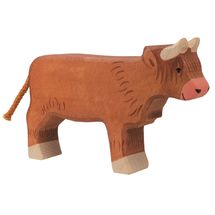 Figurina di mucca bovina delle Highland HZ-80556 Holztiger 1