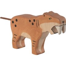 Figurina di tigre dai denti a sciabola HZ80622 Holztiger 1
