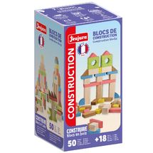 Set di 50 blocchi da costruzione in legno JJ8253 Jeujura 1