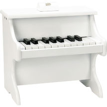 Pianoforte bianco con spartiti V8374 Vilac 1