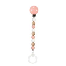 Attacco per ciuccio in silicone rosa bianco beige NA877619 Nattou 1