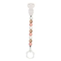 Attacco per ciuccio in silicone rosa bianco beige NA877619 Nattou 1