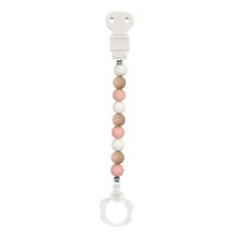 Attacco per ciuccio in silicone rosa bianco beige NA877619 Nattou 1