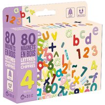 Lettere minuscole e numeri magnetiche in legno JJ8967 Jeujura 1