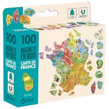 Magneti in legno Mappa della Francia JJ8969 Jeujura 1