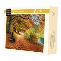 Sentiero boscoso in autunno da Brendekilde A1193-750 Puzzle Michèle Wilson 1