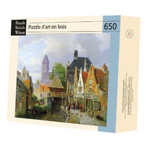 Vista di Oudewater de Koekkoek A296-650 Puzzle Michèle Wilson 1