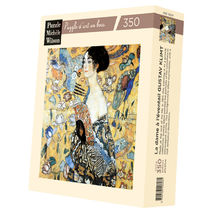 La donna con ventaglio di Klimt A515-350 Puzzle Michèle Wilson 1