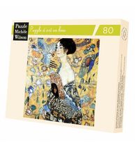 La donna con ventaglio di Klimt A515-80 Puzzle Michèle Wilson 1