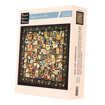 Trapunta d'arte americana A877-500 Puzzle Michèle Wilson 1