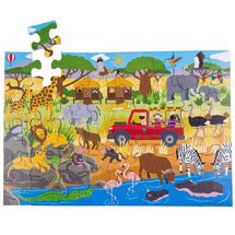 Puzzle gigante Avventura africana BJ916 Bigjigs Toys 1