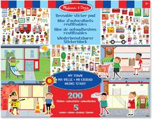 200 adesivi riutilizzabili - La mia città MD-19114 Melissa & Doug 1