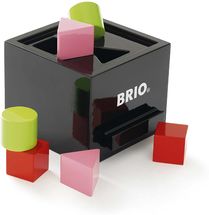 Scatola di forma laccata nera BR30144-1845 Brio 1