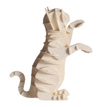 Modello 3D in carta gatto bianco FRI-11636 Fridolin 1