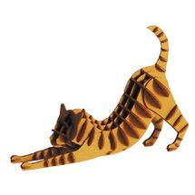 Modello 3D in carta gatto marrone rossastro FRI-11637 Fridolin 1