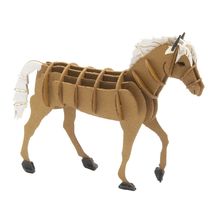 Modello 3D in carta Cavallo Haflinger FRI-11714 Fridolin 1