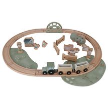 Set ferroviario in legno Safari Friends LD7451 Little Dutch 1