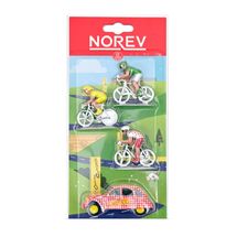 Citroën 2CV e 3 ciclisti in miniatura NO-318993 Norev 1