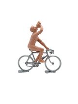 Figurina ciclista con barattolo da dipingere FR- avec bidon non peint Fonderie Roger 1