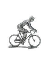 Ciclista figura R Rullo Non verniciato FR-R rouleur monobloc à peindre Fonderie Roger 1