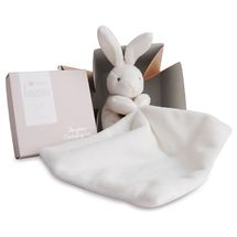 Fazzoletto di coniglio Peluche in una scatola di fiori DC303 Doudou et Compagnie 1