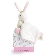 Coniglio Pantin Peluche con fiori DC3513 Doudou et Compagnie 1