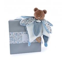 Boh'aime Peluche orso blu DC4023 Doudou et Compagnie 1