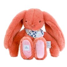 Peluche Coniglio Fleurette terracotta 25 cm DC4298 Doudou et Compagnie 1