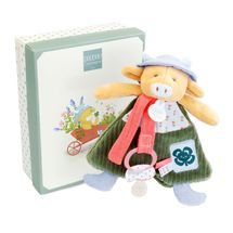 Peluche con clip per ciuccio Aneth la mucca 19 cm DC4320 Doudou et Compagnie 1