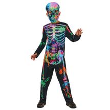 Costume per bambini Scheletro Graffiti, 7-8 anni RU-R1001437-T78 Rubies 1