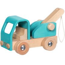 Carro attrezzi in legno blu GK55837 Goki 1