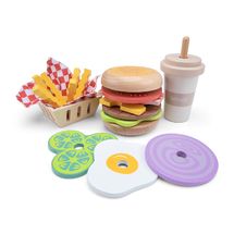 Set di fast food in legno NCT10617 New Classic Toys 1