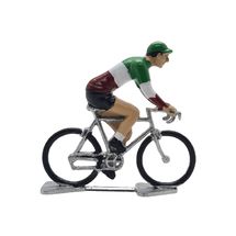 Figurina di ciclista con la maglia di campione italiano FR-MLR23 Fonderie Roger 1