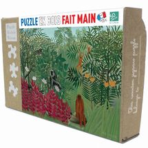 Foresta pluviale con scimmie di Rousseau K1387-50 Puzzle Michèle Wilson 1