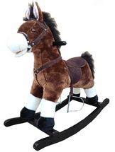 Cavallo a dondolo marrone scuro GT67043 Gerardo’s Toys 1