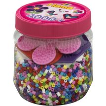 Vaso rosa di 4000 perline di plastica Midi HAMA-2051 Hama 1