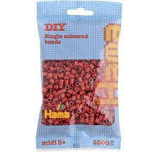 Sacchetto di 1000 perline di plastica Midi rosso bruno HAMA-207-20 Hama 1