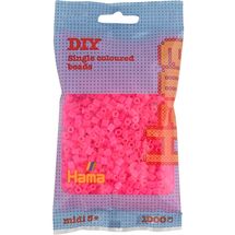Sacchetto di 1000 perline di plastica Midi fucsia HAMA-207-32 Hama 1