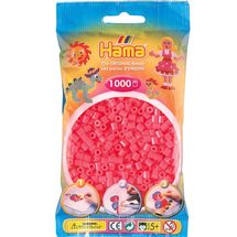 Sacchetto di 1000 perline di plastica Midi Rosso fluo HAMA-207-33 Hama 1